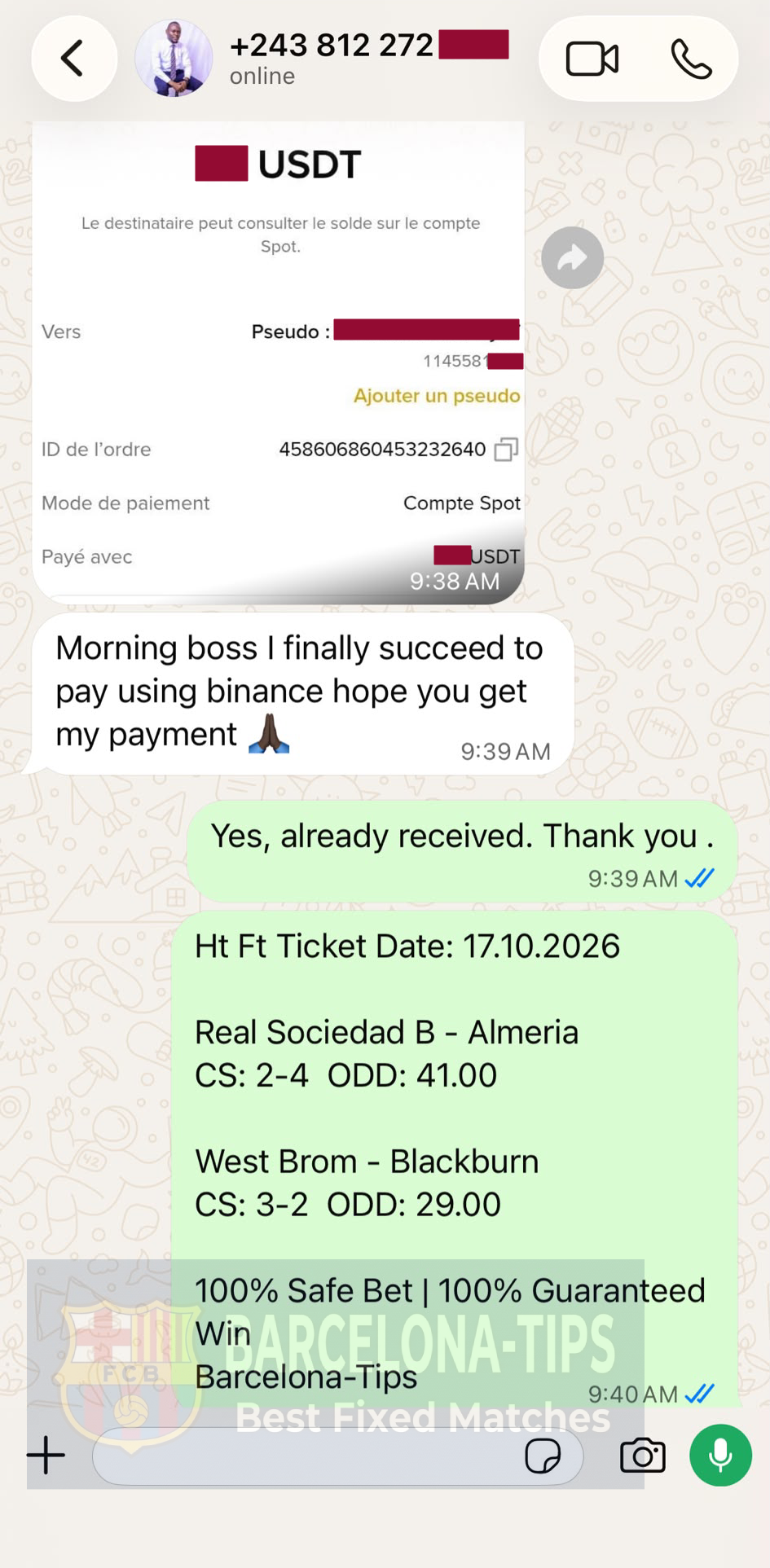 100% Correct Fixed Matches 17.10.2026